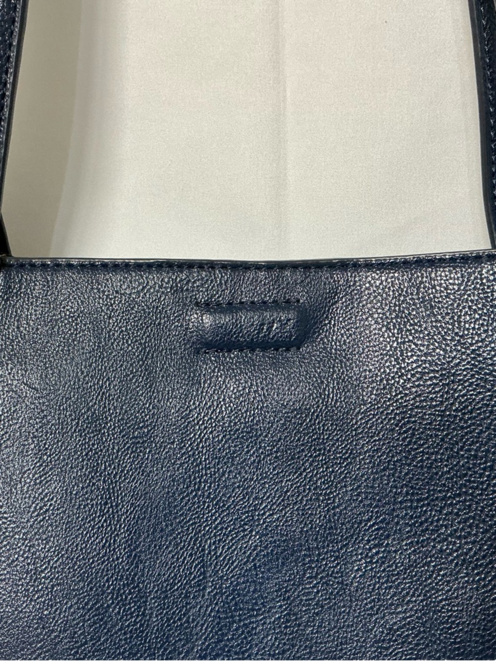 Marc New York Navy Leather Tote with Gold Charm - Picture 7 of 15
